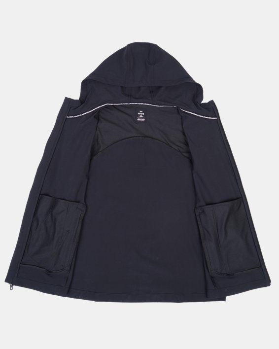 Women's UA Woven Full-Zip Jacket in Black image number 11